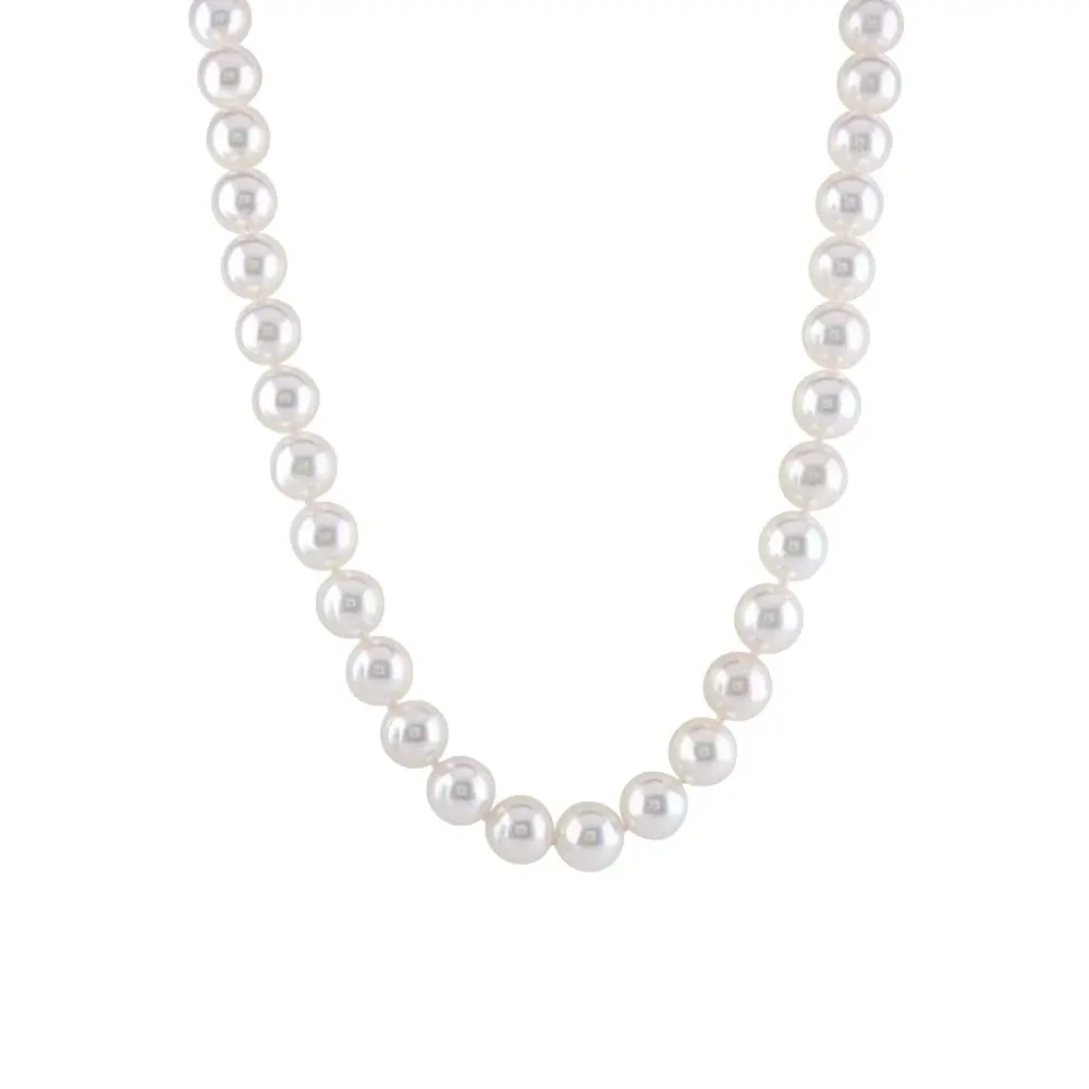 18ct White Gold Akoya Cultured Pearl Necklace