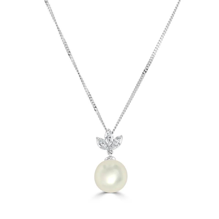 Pearl and Diamond Pendant