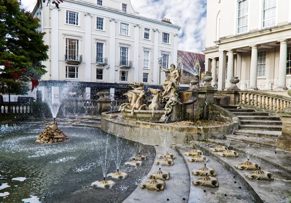 Neptune Fountain in Cheltenham
