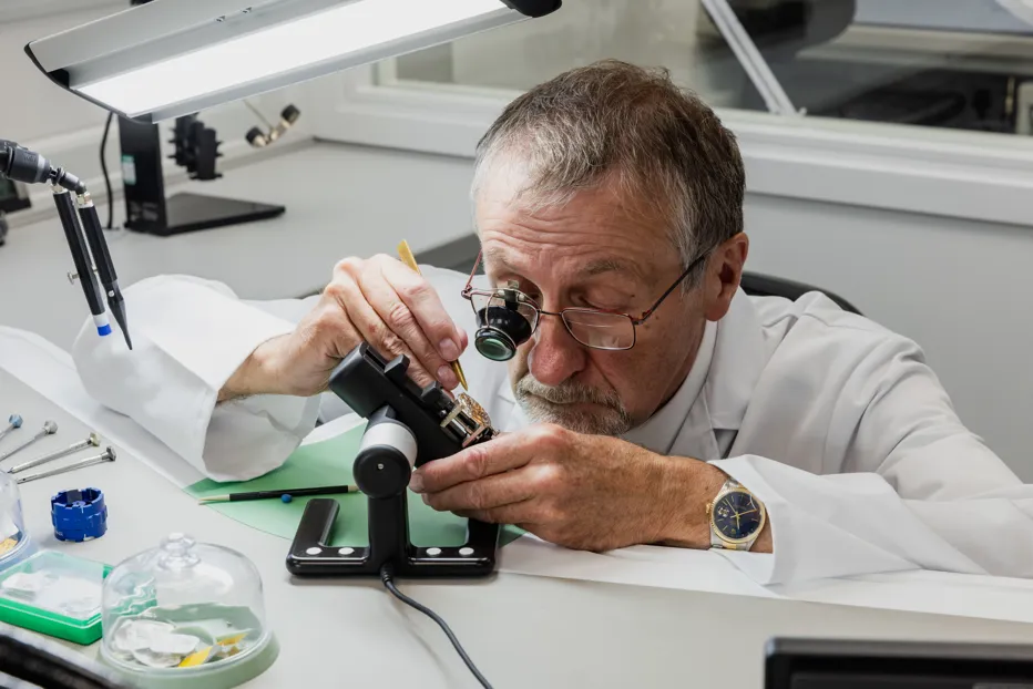 Bob servicing a Rolex