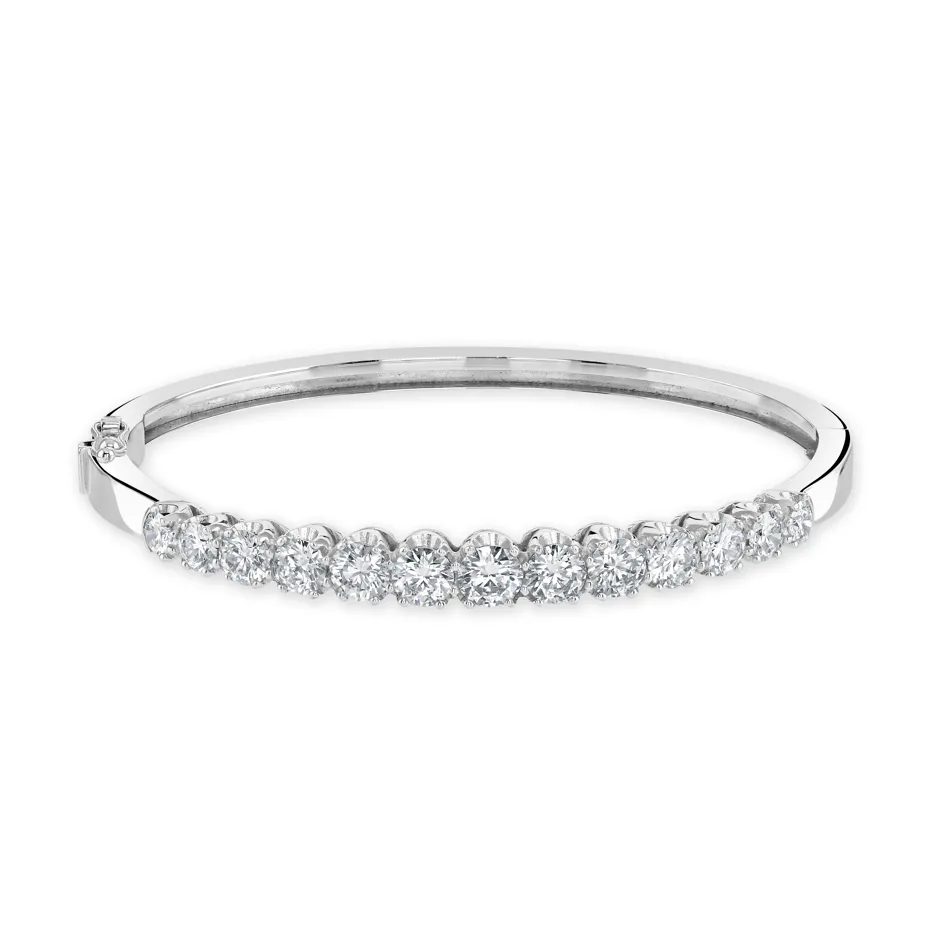 White Gold Diamond Bangle
