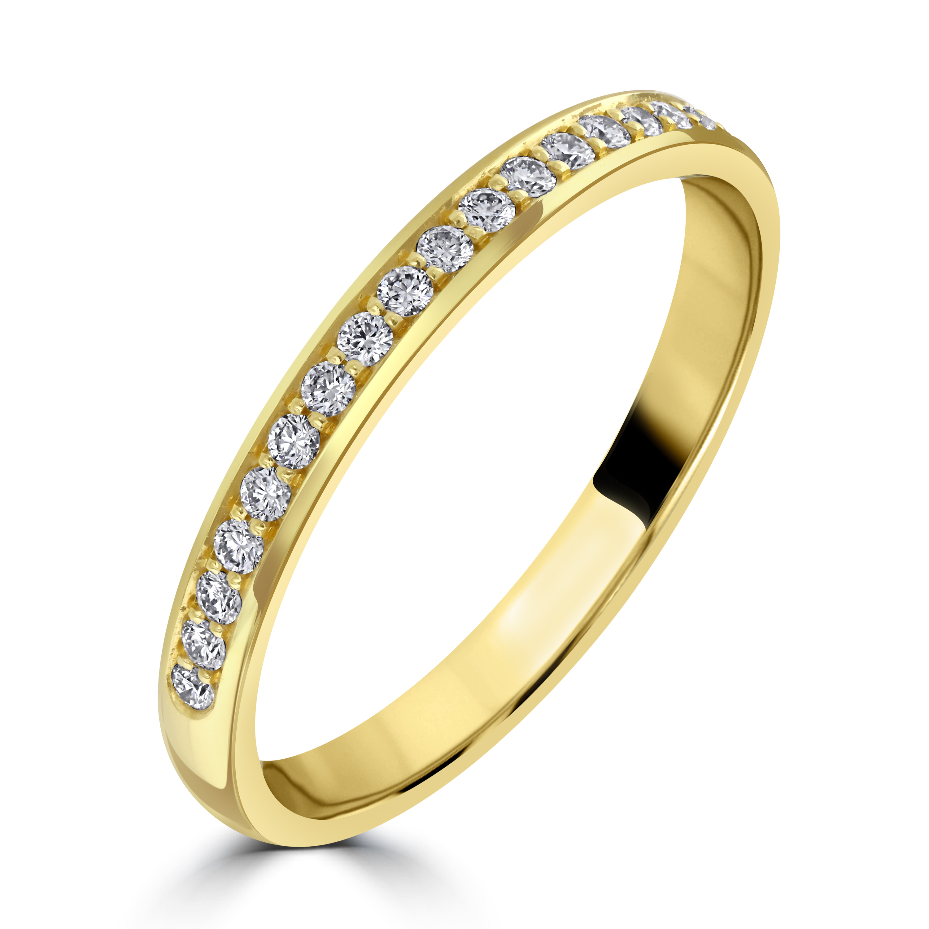 18ct Yellow Gold Diamond Wedding Ring