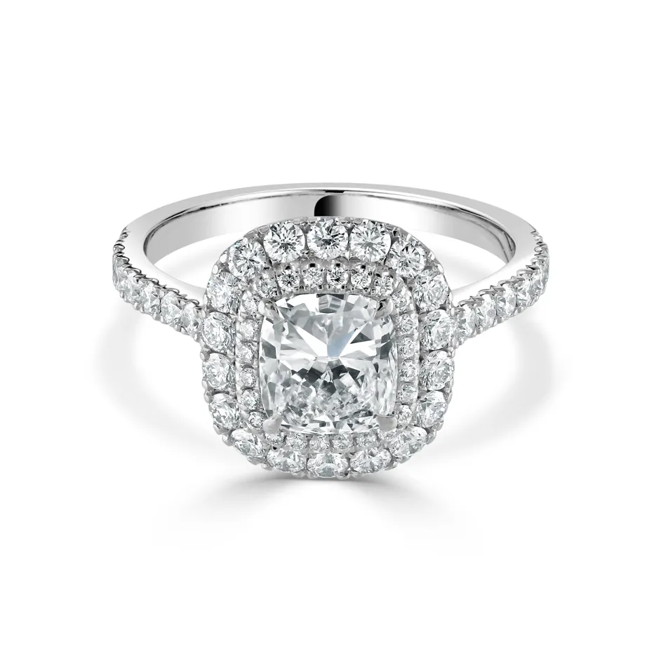 Diamond Halo Engagement Ring