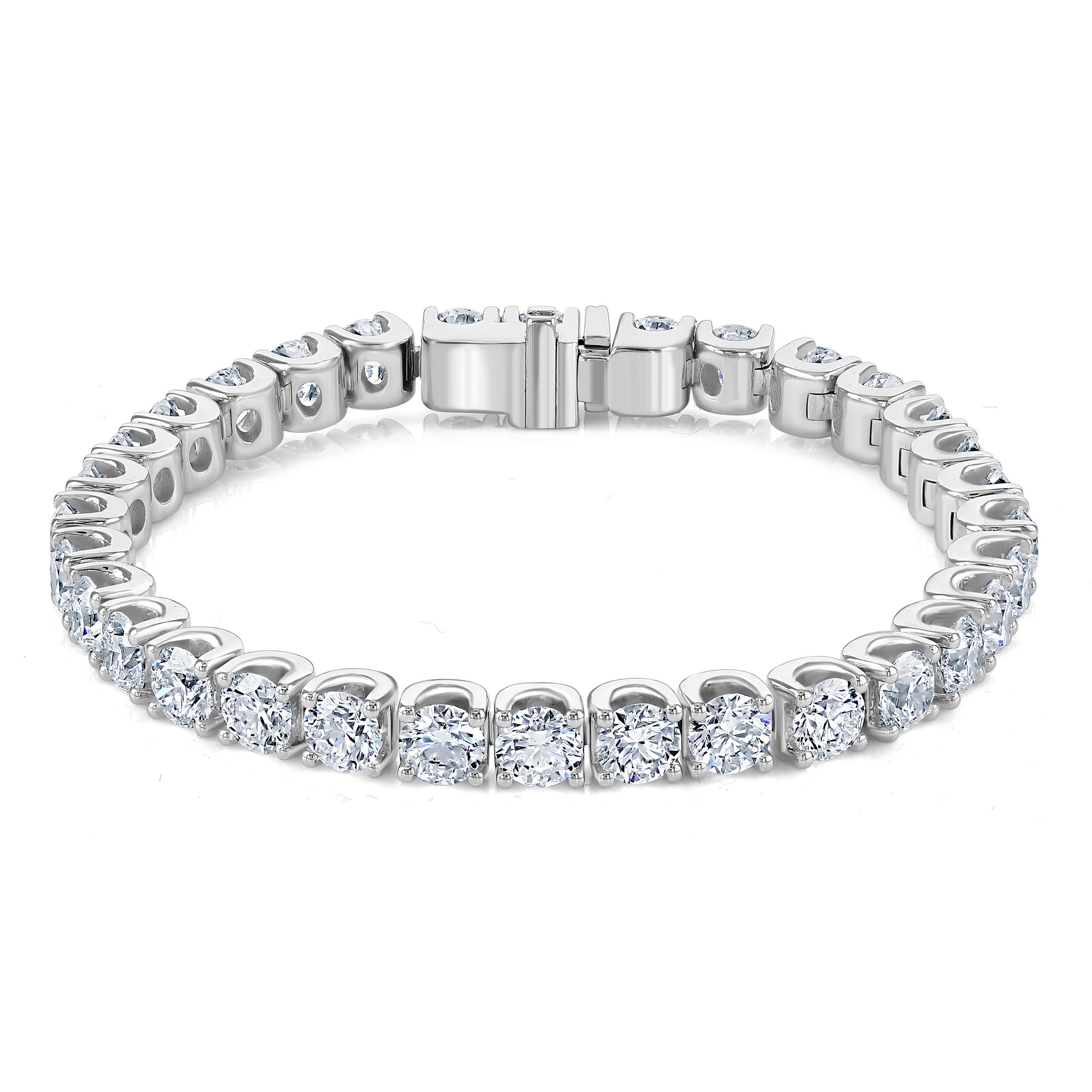 18ct White Gold Diamond Bracelet