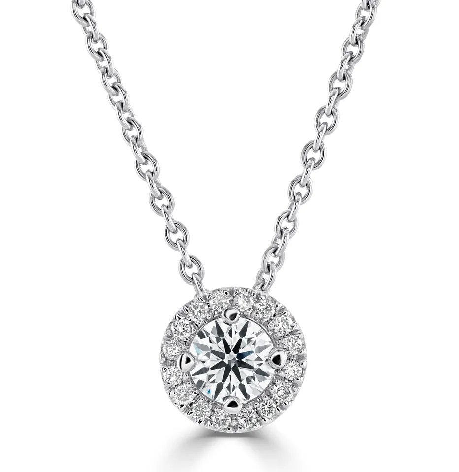 Diamond Halo Pendant